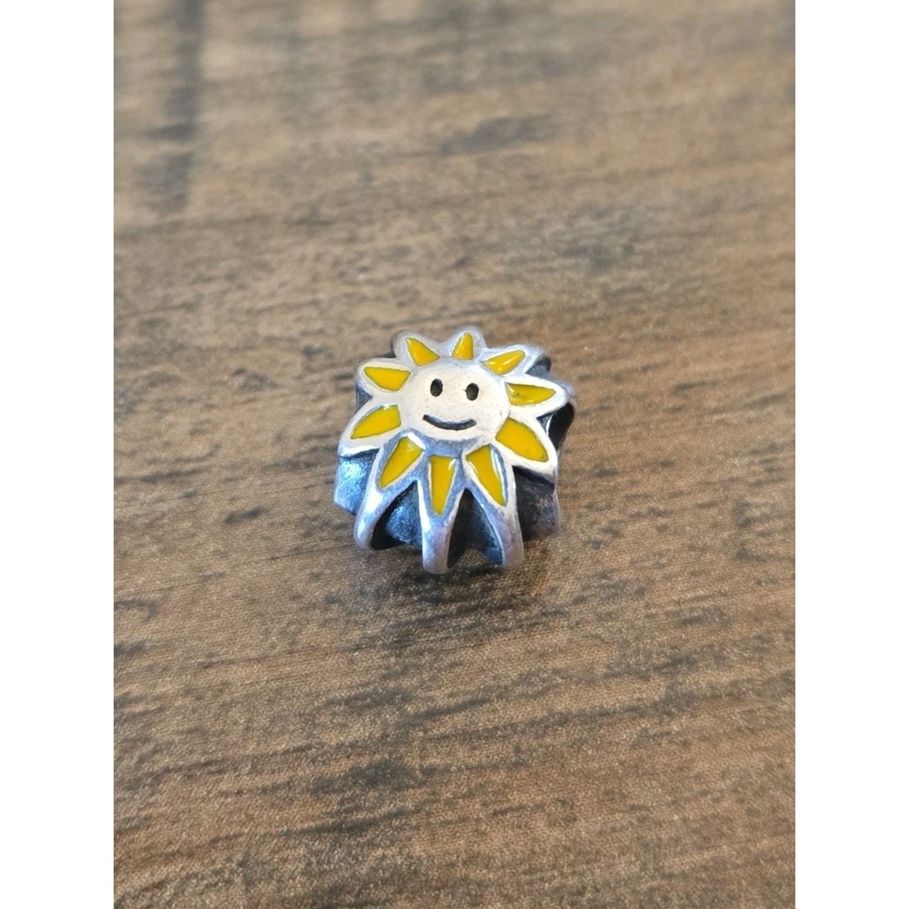 Authentic Pandora Moments Yellow Sunshine Charm/Bead Silver 925 ALE Rare
